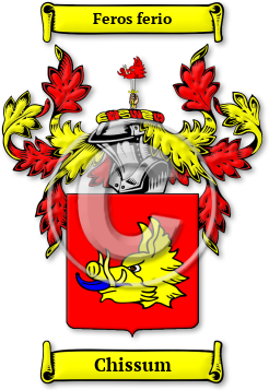 Chissum Family Crest Download (jpg) Legacy Series - 150 DPI