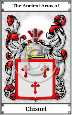 Chisnel Family Crest Download (JPG)  Book Plated - 150 DPI