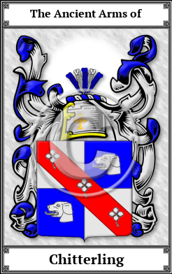 Chitterling Family Crest Download (JPG) Book Plated - 600 DPI