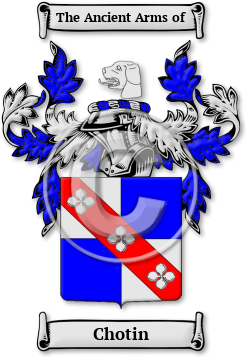 Chotin Family Crest Download (JPG) Legacy Series - 600 DPI