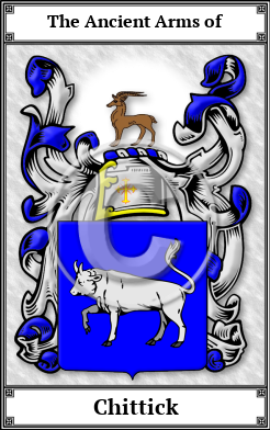 Chittick Family Crest Download (JPG)  Book Plated - 150 DPI