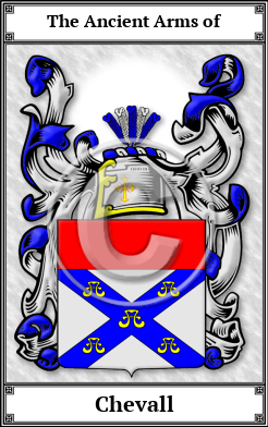 Chevall Family Crest Download (JPG)  Book Plated - 150 DPI