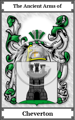 Cheverton Family Crest Download (JPG)  Book Plated - 150 DPI