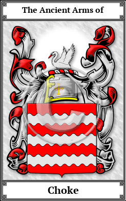 Choke Family Crest Download (JPG)  Book Plated - 150 DPI
