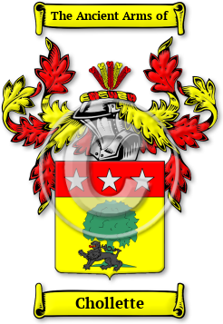 Chollette Family Crest Download (jpg) Legacy Series - 150 DPI