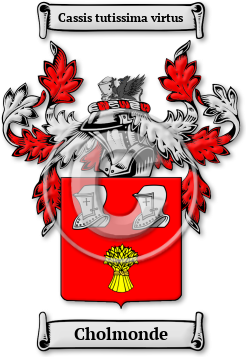 Cholmonde Family Crest Download (jpg) Legacy Series - 150 DPI