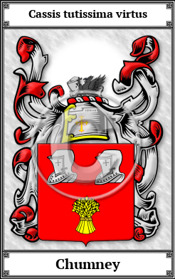 Chumney Family Crest Download (JPG)  Book Plated - 150 DPI
