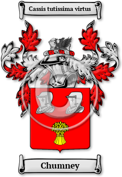 Chumney Family Crest Download (jpg) Legacy Series - 150 DPI