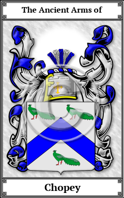 Chopey Family Crest Download (JPG)  Book Plated - 150 DPI