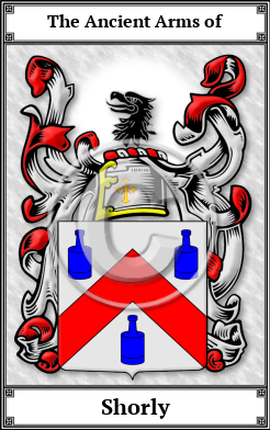 Shorly Family Crest Download (JPG) Book Plated - 600 DPI