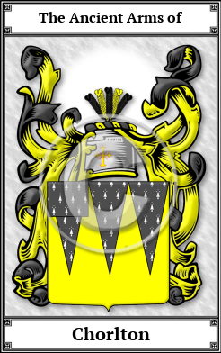 Chorlton Family Crest Download (JPG)  Book Plated - 150 DPI