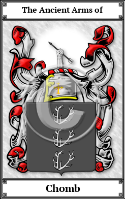 Chomb Family Crest Download (JPG) Book Plated - 600 DPI