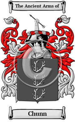 Chunn Family Crest/Coat of Arms