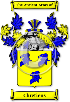 Chretiens Family Crest Download (JPG) Legacy Series - 600 DPI