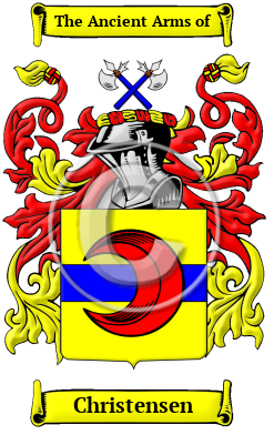Christensen Family Crest Download (JPG) Heritage Series - 600 DPI