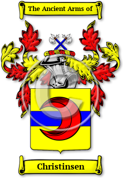 Christinsen Family Crest Download (jpg) Legacy Series - 150 DPI