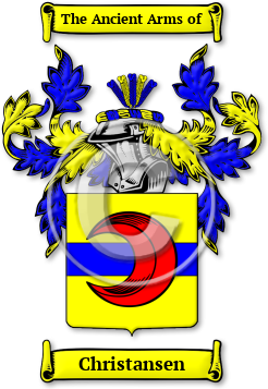 Christansen Family Crest Download (jpg) Legacy Series - 150 DPI