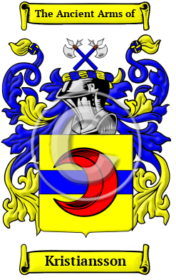 Kristiansson Family Crest Download (JPG) Heritage Series - 600 DPI