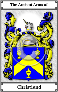 Christiend Family Crest Download (JPG)  Book Plated - 150 DPI