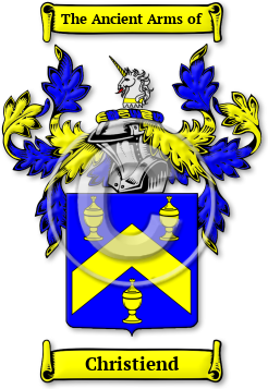 Christiend Family Crest Download (jpg) Legacy Series - 150 DPI