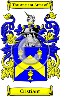 Cristiant Family Crest/Coat of Arms