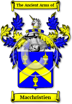 Macchristien Family Crest Download (JPG) Legacy Series - 600 DPI