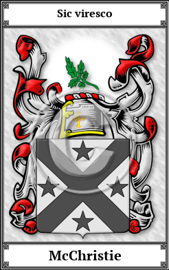 McChristie Family Crest Download (JPG) Book Plated - 600 DPI