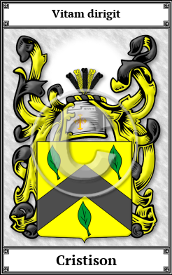 Cristison Family Crest Download (JPG)  Book Plated - 150 DPI