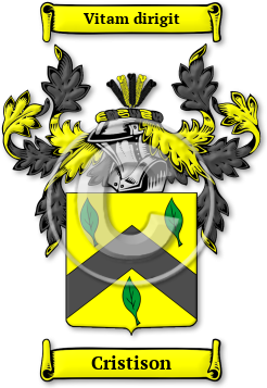 Cristison Family Crest Download (jpg) Legacy Series - 150 DPI