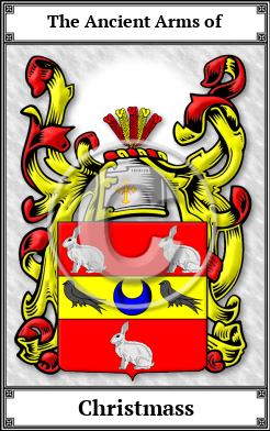 Christmass Family Crest Download (JPG)  Book Plated - 150 DPI