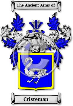 Cristeman Family Crest Download (jpg) Legacy Series - 150 DPI
