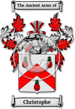 Christophe Family Crest Download (jpg) Legacy Series - 150 DPI