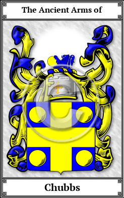 Chubbs Family Crest Download (JPG)  Book Plated - 150 DPI