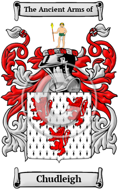 Chudleigh Family Crest Download (JPG) Heritage Series - 600 DPI