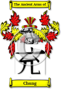 Chung Family Crest Download (jpg) Legacy Series - 150 DPI