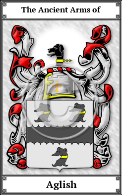 Aglish Family Crest Download (JPG)  Book Plated - 150 DPI