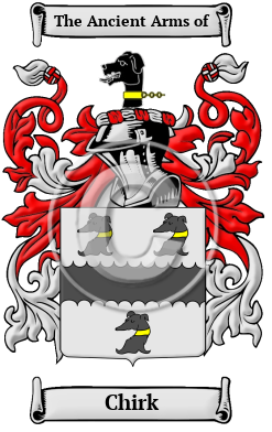 Chirk Family Crest Download (JPG) Heritage Series - 600 DPI