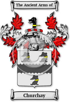 Churchay Family Crest Download (jpg) Legacy Series - 150 DPI
