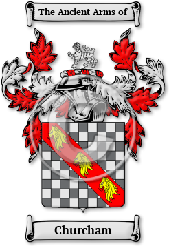 Churcham Family Crest Download (jpg) Legacy Series - 150 DPI