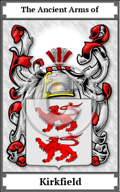 Kirkfield Family Crest Download (JPG) Book Plated - 600 DPI