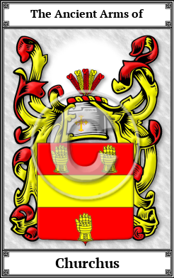 Churchus Family Crest Download (JPG) Book Plated - 600 DPI