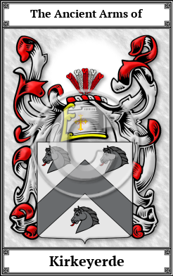Kirkeyerde Family Crest Download (JPG)  Book Plated - 150 DPI