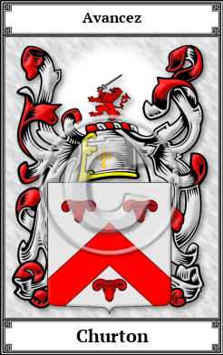 Churton Family Crest Download (JPG)  Book Plated - 150 DPI