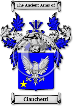 Cianchetti Family Crest Download (jpg) Legacy Series - 150 DPI