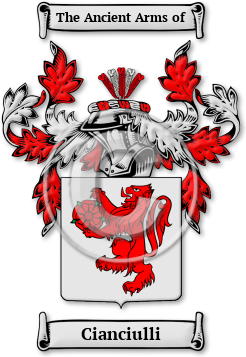 Cianciulli Family Crest Download (jpg) Legacy Series - 150 DPI