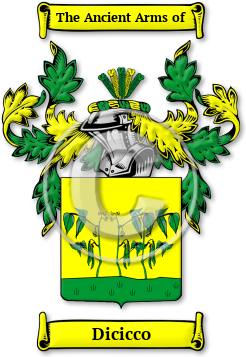 Dicicco Family Crest Download (JPG) Legacy Series - 600 DPI