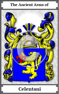 Celentani Family Crest Download (JPG)  Book Plated - 150 DPI