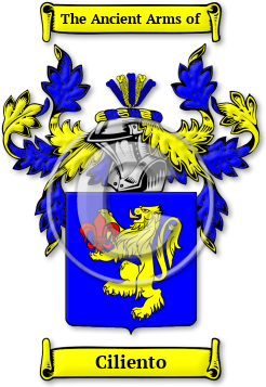 Ciliento Family Crest Download (JPG) Legacy Series - 600 DPI