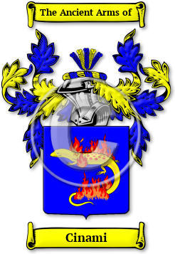 Cinami Family Crest Download (jpg) Legacy Series - 150 DPI