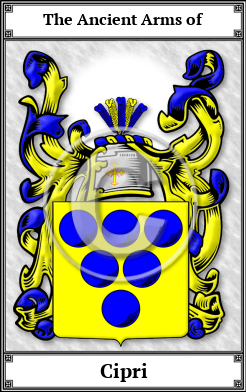 Cipri Family Crest Download (JPG)  Book Plated - 150 DPI